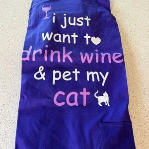 Purple Cat Lover Apron